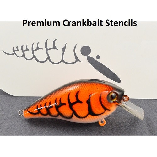 Crankbait Lure Pattern Stencils